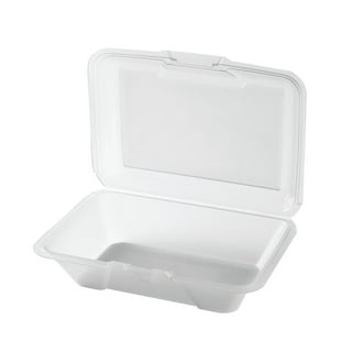 G.E.T. 2 Compartment Jade Polypropylene Eco-Take Out Container - 10L x 8W x 3H