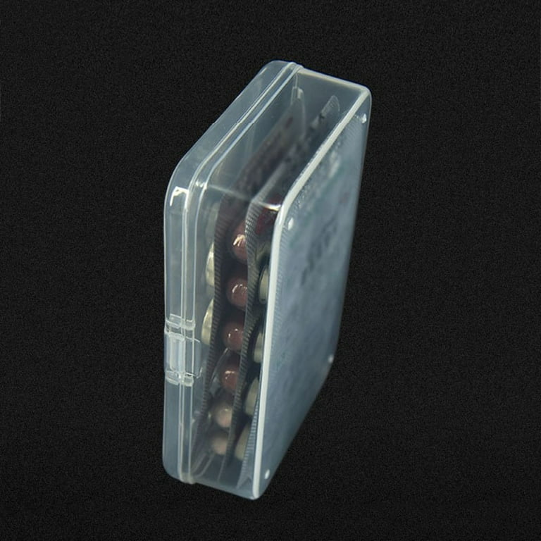 CRASPIRE 1 Set Plastic Bead Storage Containers, Rectangle, Clear,  16x12.2x5.5cm, Capacity: 20ml(0.67 fl. oz), about 12pcs/Set