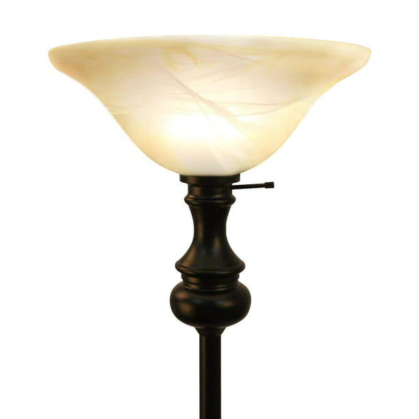 Oneach Modern Torchiere Floor Lamp 150, Antique Glass Torchiere Floor Lamp Shades