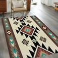 thumbnail image 3 of Southwest Geometric Area Rug 3x5 Washable Rug Non Slip Brown Mexican Aztec Boho Tribal Large Area Rug Indoor Floor Carpet for Entryway Bedroom Kitchen Living Room Home Office Dining Room Nursery, 3 of 8