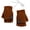 Coffee, variant on Winter Heated Gloves Convertible Flip Top Mittens for Men Women Gray One Size