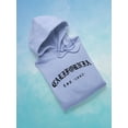 thumbnail image 3 of Gothic California 1992 Banner Hoodie Men -Image by Shutterstock, Male 3X-Large, 3 of 4