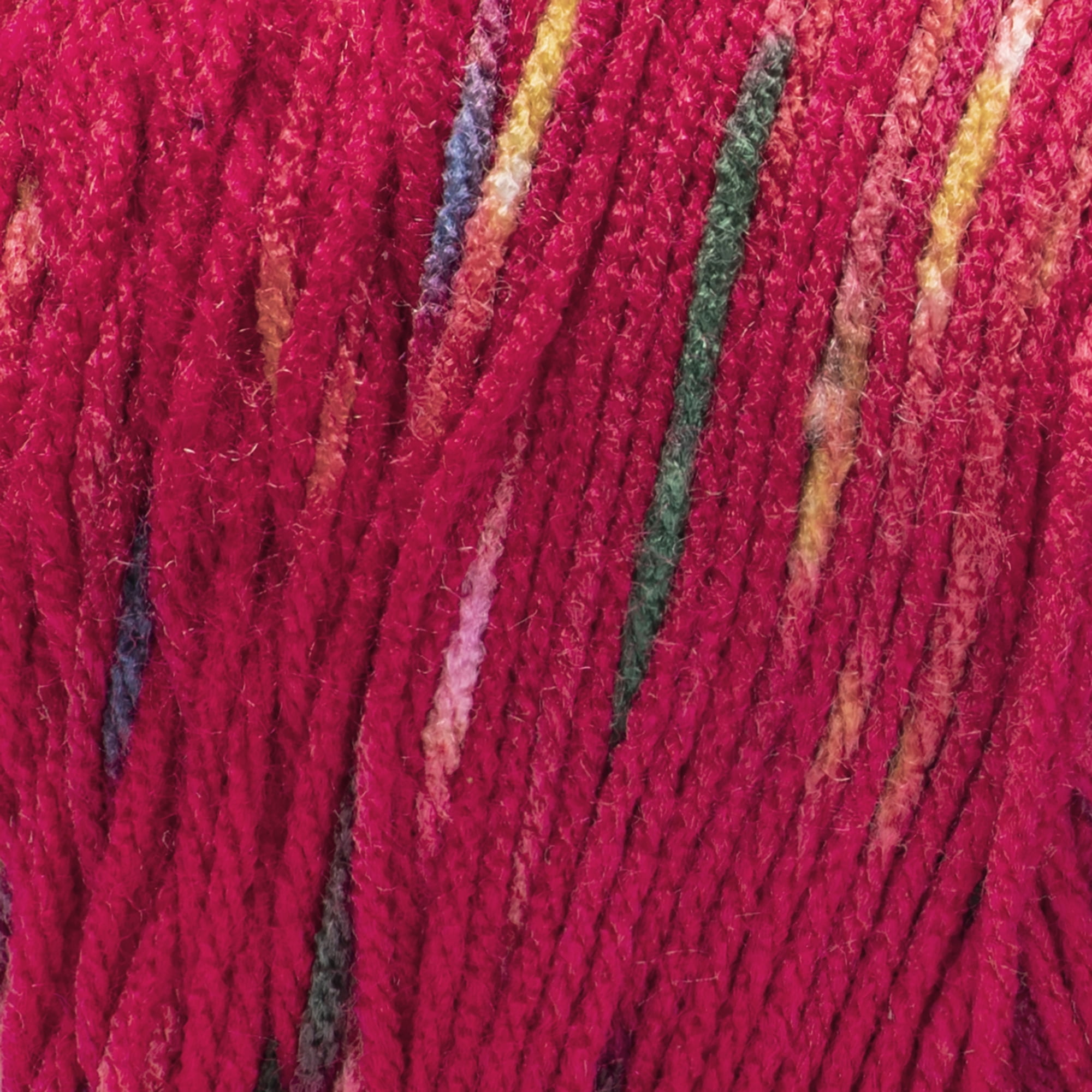 Red Heart® Super Saver® Jumbo Speckle #4 Medium Acrylic Yarn, Cherry Speckle 10oz/283g, 482 Yards (2 Pack)