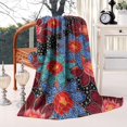 thumbnail image 2 of Pioneer Flower Blanket,Comfortable Soft Flannel Throw Blanket,All Season,Warm Lightweight Blankets for Sofa Bed Couch Living Room Chair,60"x80"(150x200cm), 2 of 4