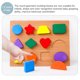 thumbnail image 5 of Juego de juguetes de madera, herramienta de enseñanza, juego educativo temprano, tableros para niños, juguetes, accesorios, regalos para niños pequeños, regalos, reconocimiento Worallymy JD715255045, 5 of 5