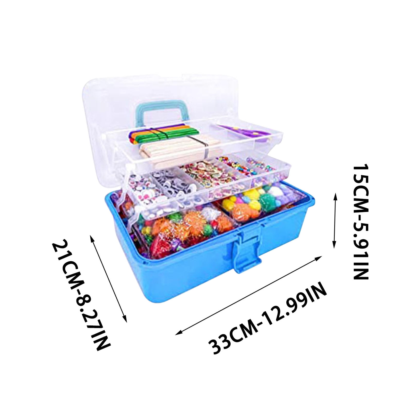 Arts and Crafts Kit for Kids Ages 2-4 Kids Art Set Craft Kits, DIY Tote Box Children’s Gift Set with Complete Art Supplies for Toddler Creative Play