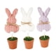 thumbnail image 3 of Conejito de peluche de Pascua,Adornos de mesa de Pascua: adorno de conejito,Conejito de peluche suave de Pascua para decoración de mesa de primavera,Figura de conejo para rellenar, 3 of 9