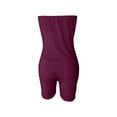 thumbnail image 4 of Pyhlmscde Women's Strapless Tube Bodycon Romper Shorts Jumpsuit, Jumpsuits for Women, Strapless Bras for Women, Sleeveless Tops for Women, 4 of 6