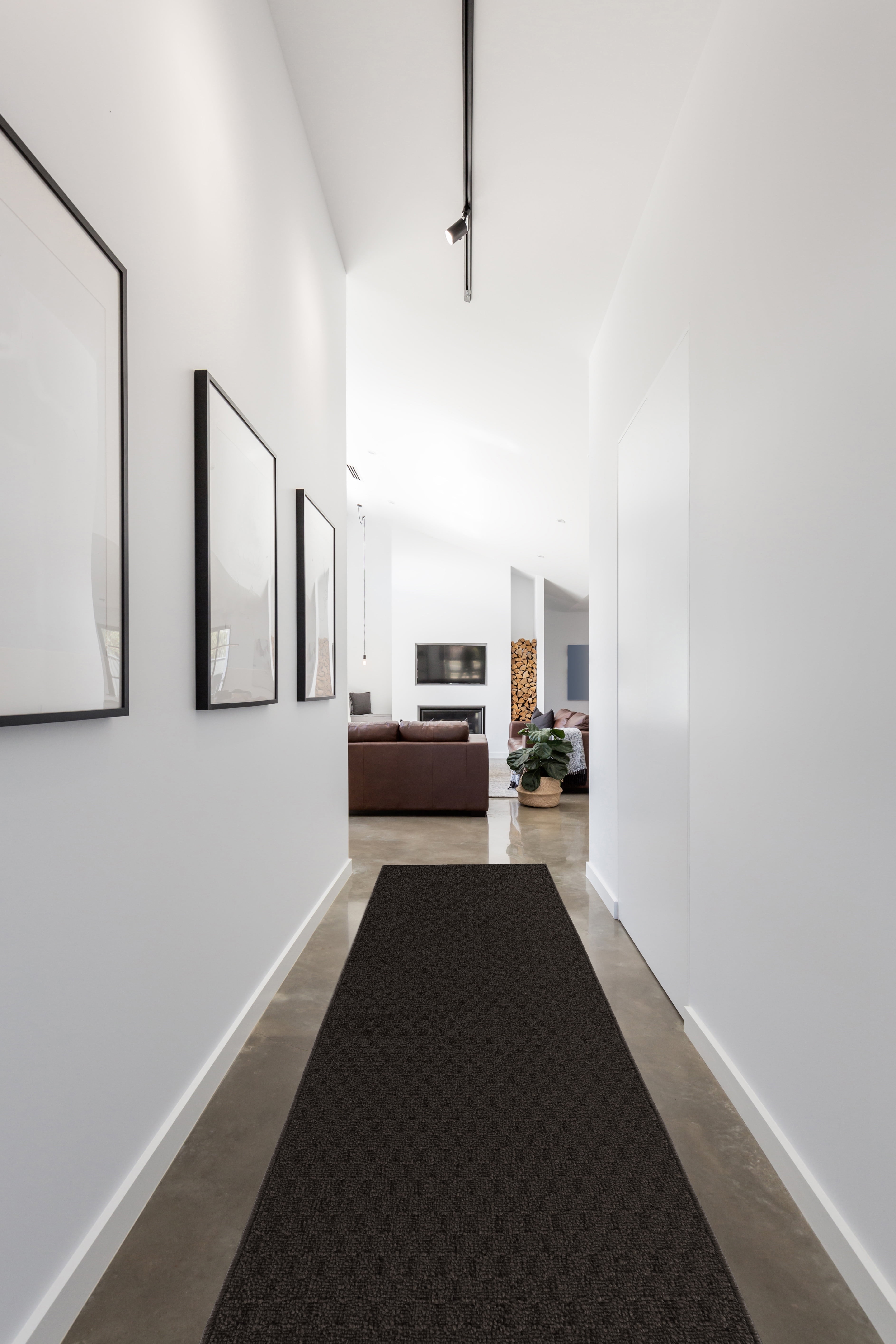 Garland Rug Town Square Mocha Indoor Runner Rug, 3' x 8'