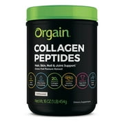 Orgain Grass-Fed Pasture Raised Collagen Peptides Powder, Unflavored, 1.0 LB