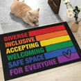 thumbnail image 3 of Rainbow Coir Doormat Coco Door Mat for Entryway Outside Yard Home Decoration Clearance, Natural Coir Doormat with Non-Slip Backing for Outdoor Indoor Welcome Doormat Home Doormat Decor Lightning Deals, 3 of 4