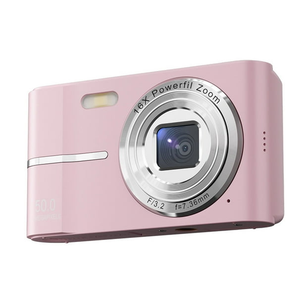 Pisexur Electrónica para Hombres Cámara Digital de Alta Definición 4k 50 Millones de Fotos Cámara Digital 16x Cámara para el Hogar Sin Vibraciones con Tarjeta de 32G Electrónica para Niños, Organizad