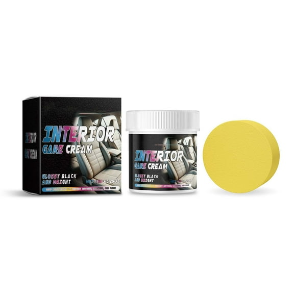 Car Leather Care Kit Deep Cleaning Conditioner Softening Wax for Interior Seats & Steering Wheel