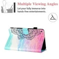 thumbnail image 3 of Allytech Fire HD 8 Case 2018/2017/2016 (NOT for Fire HD 8 2020), Slim Fit Smart Cover Auto Sleep Wake Kickstand Flip Shockproof Case Cover for Amazon Kindle Fire HD 8 2018, Mandala, 3 of 5