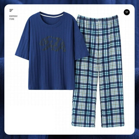 

CoCopeaunt Summer Knitted Cotton Pajamas Sets Women Cartoon Pyjamas Sleepwear Spring Summer Nightwear Plus Size Short Sleeve Pijama Mujer