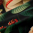 thumbnail image 5 of Homewish Vintage Botanical Mushroom Blackout Curtains Set of 2 (52x84 Each),Dreamy Floral Curtain,Black, 5 of 6