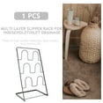 thumbnail image 3 of AURARMLET 1Set Multi-layer Slippers Holder Iron Black for Home Use Storage, 3 of 8
