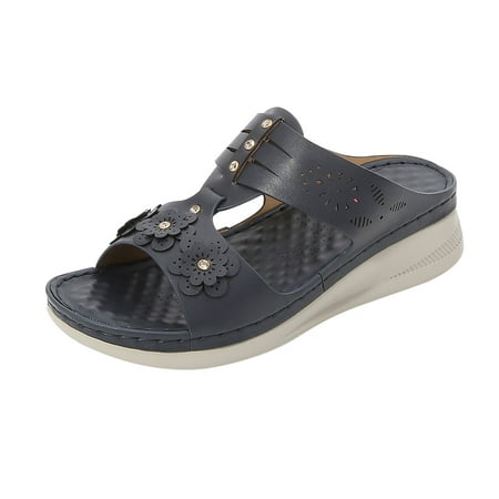 

Birdfly Women s Sandals Open Toe Soft Platform Wedge Sandals for Women