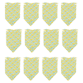 thumbnail image 1 of 12 Uds perro Bandana bufanda lavable triángulo babero mascota ajustable lavable Bandana perro Bandana MFZFUKR CPB-DE-LYY1862-1, 1 of 5