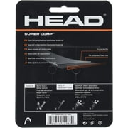 HEAD Super Comp Racquet Overgrip - 3-Pack with Tape, Black Color