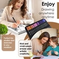 thumbnail image 2 of 120 Colors colouring markers, Dual Tips Brush Markers for adult coloring books, fine tip markers and felt tip pens for Drawing, B, 2 of 8