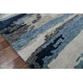 thumbnail image 3 of Saraswati Global Blue Wool & Viscose Abstract Hand-Tufted Carpet For Living Room Bedroom 5x8 Feet, 3 of 7