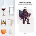 thumbnail image 6 of Vsdgher Cool Patriotic Buffalo Cowboy Leather Coasters for Drinks, Durable Drink Coasters 4 Set for Tabletop Protection, Luxurious Home Décor and Housewarming Gift-Square, 6 of 6