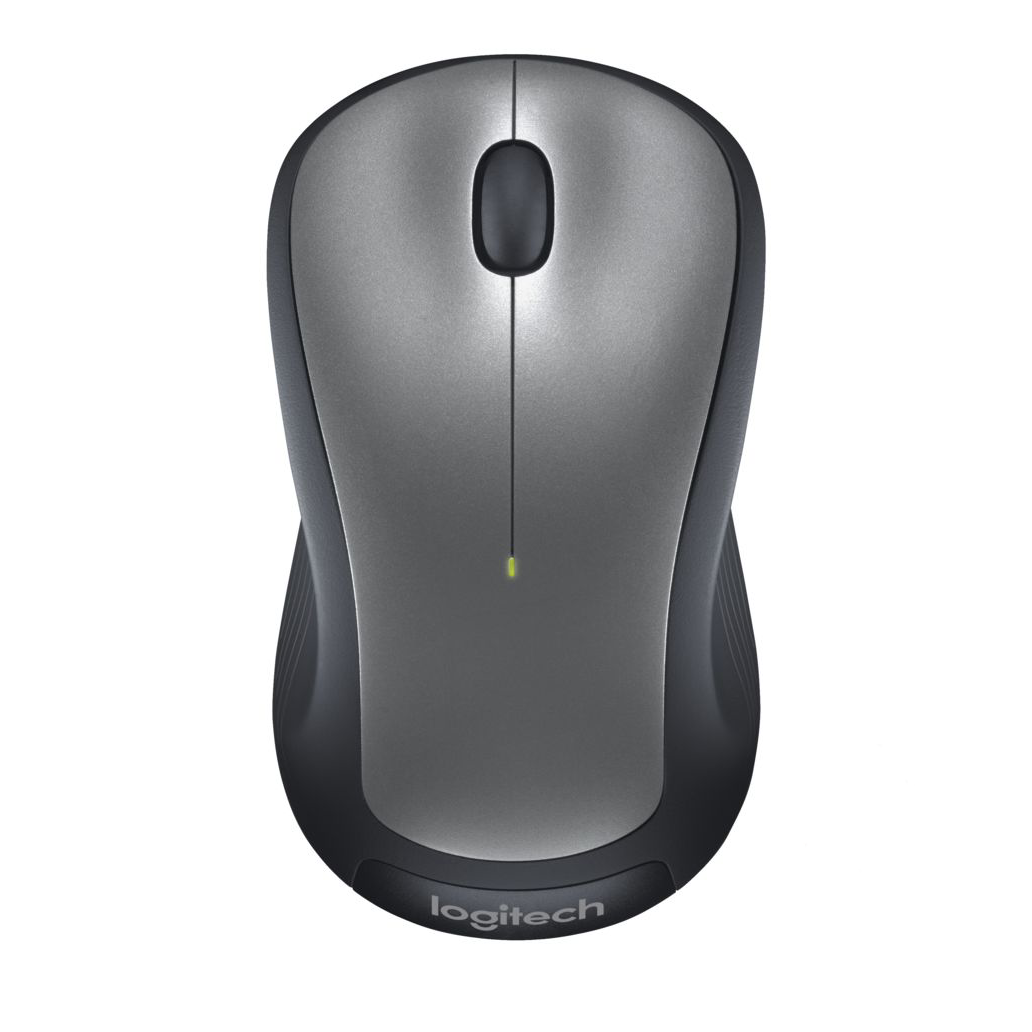 Logitech Full-Size Wireless Mouse, Silver photo 1