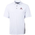 thumbnail image 2 of Men's Cutter & Buck Bobby Bowden White Florida State Seminoles Virtue Eco Pique Tile Print Recycled Polo, 2 of 3