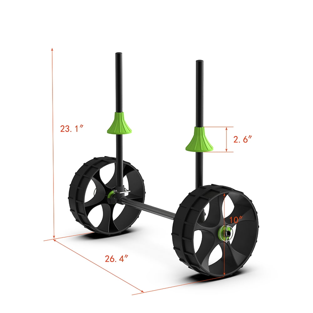 Kadyn Kayak Cart, Aluminium Canoe Trolley with Rubber Tires, Strong Load Capacity, Strong Load Capacity, Kayak trailer for Kinds of Kayaks & Canoe, Black Kadyn Kayak Cart, Aluminium Canoe Trolley with Rubber Tires, Strong Load Capacity, Strong Load Capacity, Kayak trailer for Kinds of Kayaks & Canoe, Black