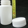 thumbnail image 4 of 10 Pill Bottle Storage Container Pet Tin Vial White 100Ml Screw Cap Jar Medicine, 4 of 4