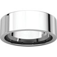 thumbnail image 3 of 7mm Flat Comfort Fit Band in 14k White Gold - Size 7, 3 of 7