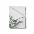 thumbnail image 2 of Guitar Soft Flannel Fleece Throw Blanket, Stars Rock Sign Monochrome Musical Instrument Design Rockstar Life Singing, Cozy Plush for Indoor and Outdoor Use, 60" x 80", Pale Grey White, by Ambesonne, 2 of 6