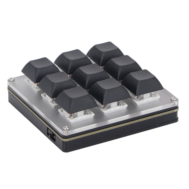 Teclado Mecánico Para Juegos Con Una Mano, Teclado Para Juegos Configurable Multifuncional, 9 Teclas ABS, Amplia Aplicación Para Medios