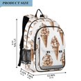 thumbnail image 2 of FORMRS School Backpack 17" Student Travel Bag with Laptop Compartment, Brown Ice Cream Pattern, 2 of 7