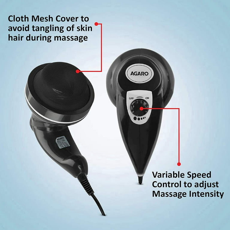Electric Handheld Full Body Massager with 3 Massage Heads Pain Relief and  Relaxation