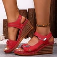thumbnail image 2 of DAFEI Sandales Femmes Habillées à Plateforme Compensée Sandales Légères d'Été à Bride Sandales Décontractées de Vacances Augmenter la Hauteur Chaussures Rétro de Villégiature, 2 of 8