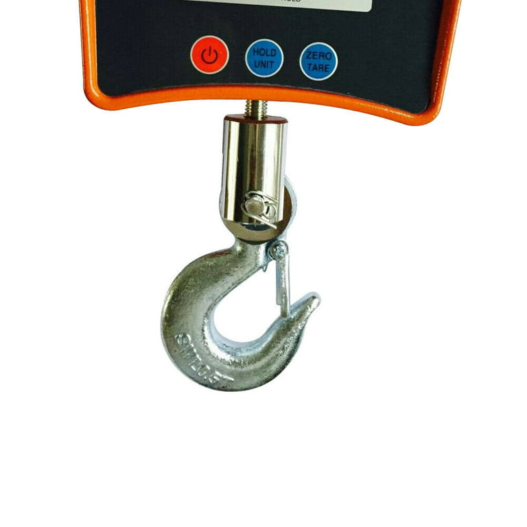 Hanging Scale,Klau 500 kg 1000 lb Digital Crane Scale Heavy Duty Industrial  Smart Weighing Tool Hoist Orange for Farm Factory