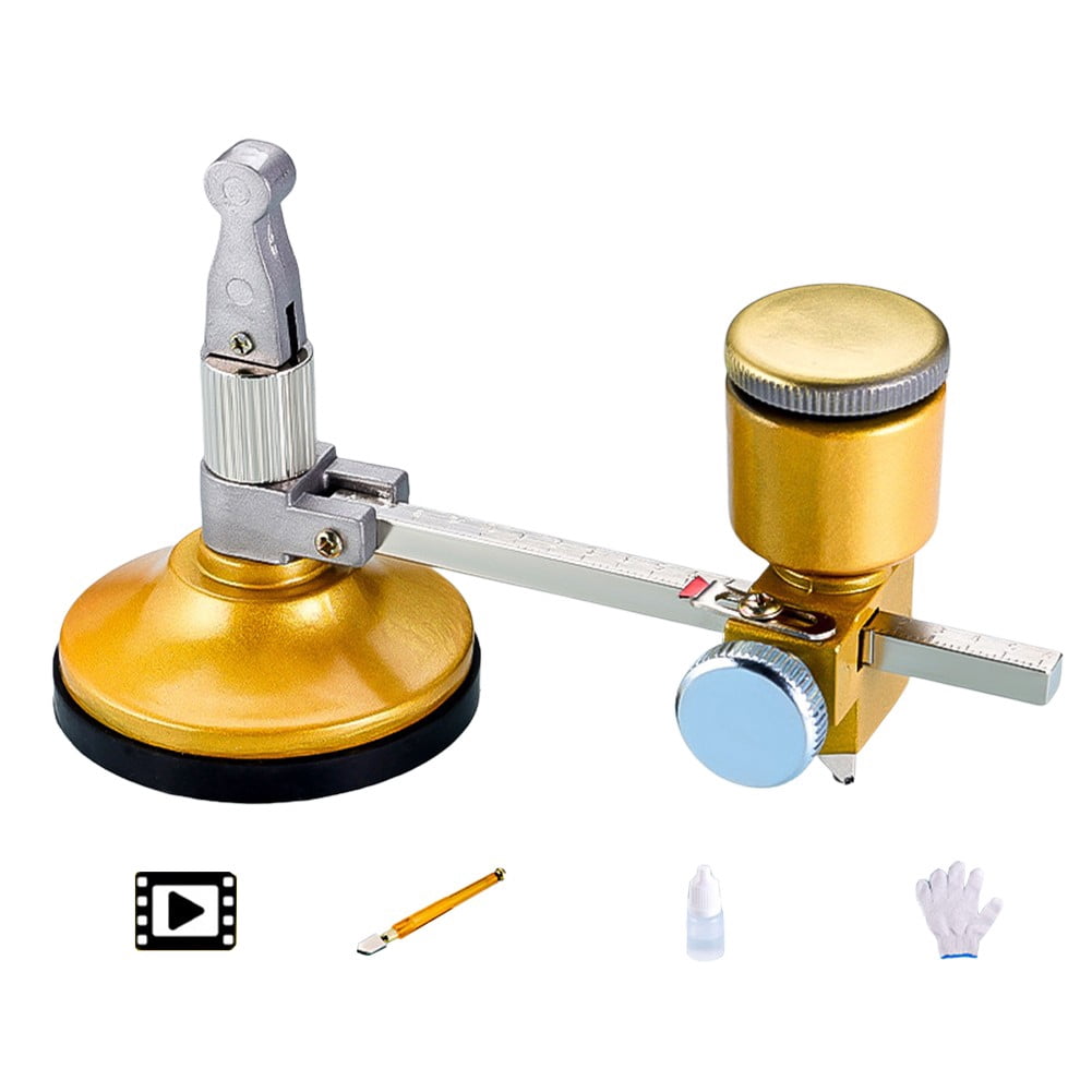 yaaqii Professional Glass Circle Cutter:for Precision Cutting Tool for Hobbyists &