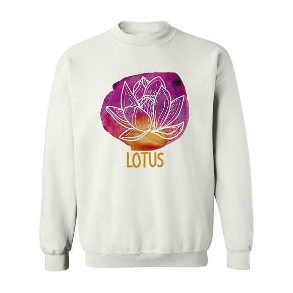 Lostu Flower Impression. Sweatshirt Women -Image by Shutterstock, Female Large