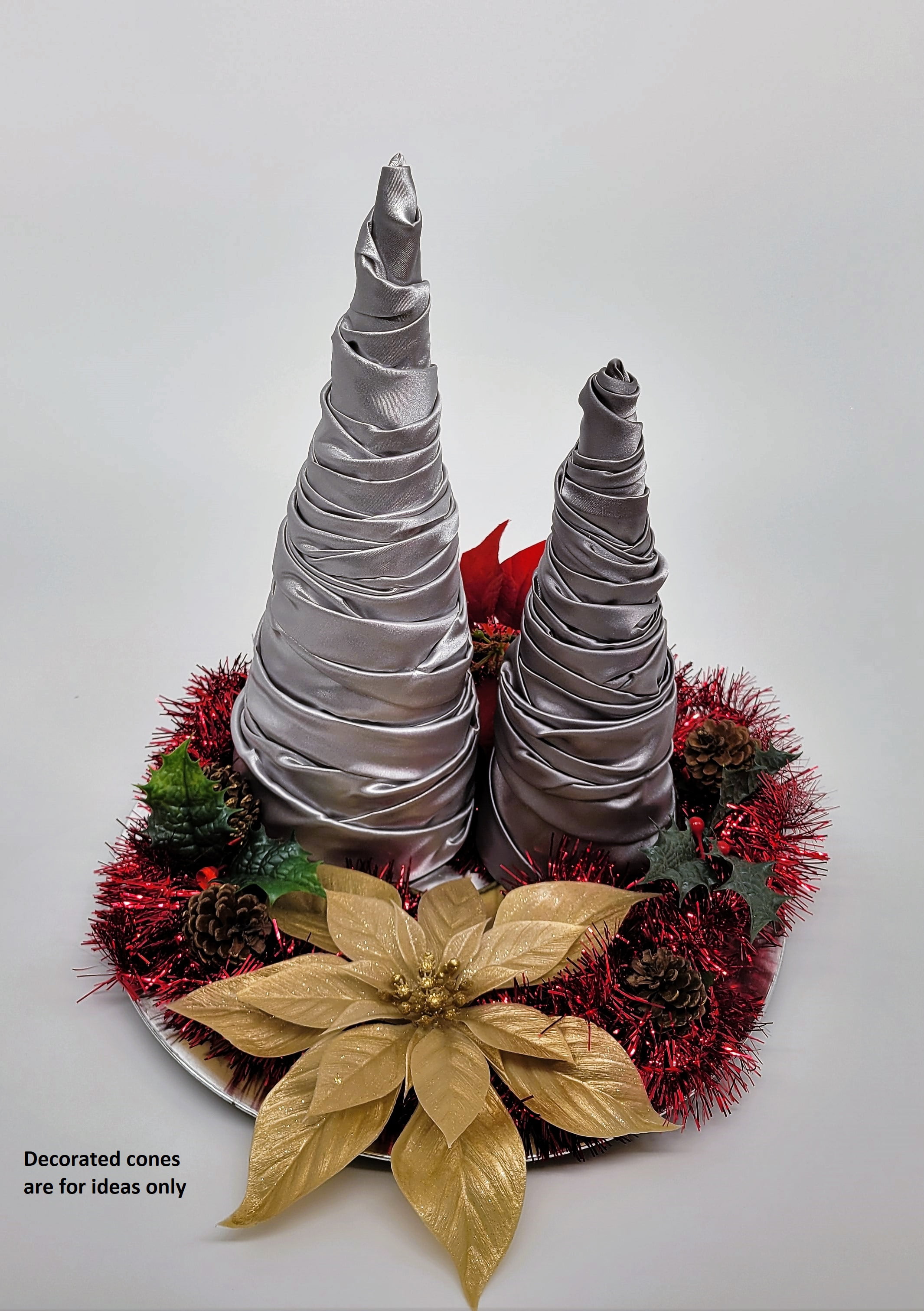 MicoSim 12PCS Paper Mache Cones Open Bottom,Cardboard Cones for  Crafts,Cardboard Conesfor Christmas Trees Xmas Party Supplies Home Indoor  DIY Art