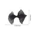 thumbnail image 3 of Boovnll Curtain Tiebacks, Sheer Organza Bow Window Drape Holdbacks, No Drill Cute Curtain Tie Backs for Sheer Curtain Bedroom Living Room,6x4in, 3 of 5
