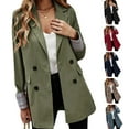 thumbnail image 4 of Casual Chic Women's Button Work Office Long-Sleeved Oxford Cloth Jacket for Any Occasion, 4 of 8