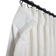 thumbnail image 4 of TWOPAGES 52 W X 96 L Inch Drapery Pinch Pleated Top Room Darkening Curtain Soft Linen Textured Drape for Bedroom, 1 Panel, Ivory White, 4 of 6