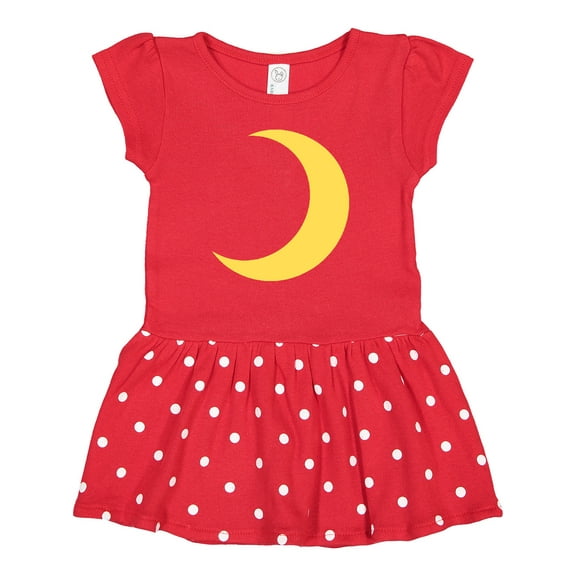 Inktastic Cute Yellow Moon Gift Baby Girl Dress