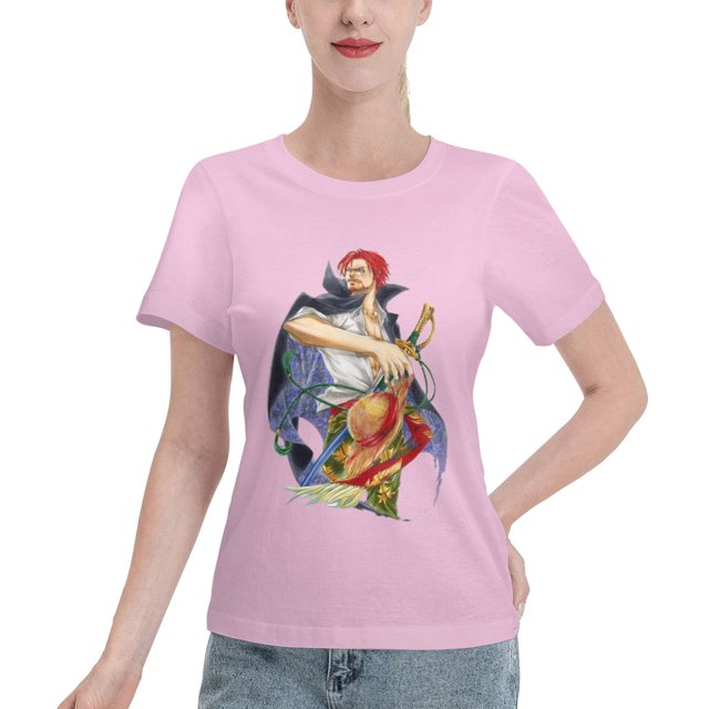 Women's Basic Short Sleeve T-Shirt Naruto Shanks