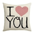 thumbnail image 2 of YUNAFFT I Love You More Pillow Love Pillow Cover Decorative Pillow with Letters Home Living Room Throw Pillow Covers Quote Pillows for Couples Valentines Day Decor Cushion Case for Sofa Couch, 2 of 6
