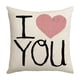 thumbnail image 2 of CaiYueKe Valentine's Day Pillow Cover Romantic Couples Gift Linen Look Cushion Case Decorative Throw Pillow for Home Decor Sofa Bedroom Living Room Anniversary Present, 2 of 7