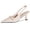 Glitter Rose Gold, variant on Women Kitten Heels Slingback Low Heel Pumps Dress Shoes for Women Closed Pointed Toe Pearl Heels for Work Wedding Bridal