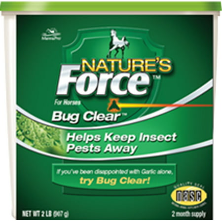 Manna Pro Nature's Force Bug Clear Horse Feed Supplement, 2
